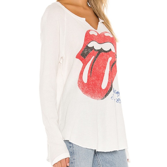 Rolling Stones Tour 89 Thermal in Vintage White - Picture 4 of 8